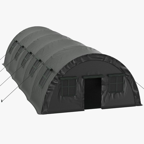 3D Detailed Military Tent model