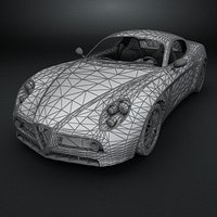 Lowpoly Alfa Romeo 8C Competizioe