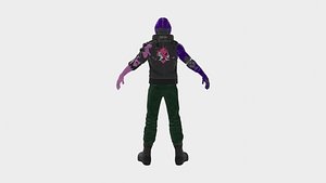 3D Cyberpunk Art 3D Model