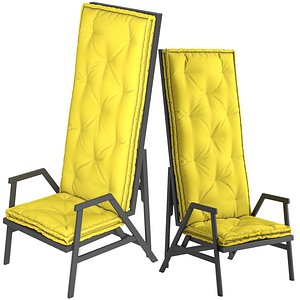 Polet Bed and Armchair 3D model