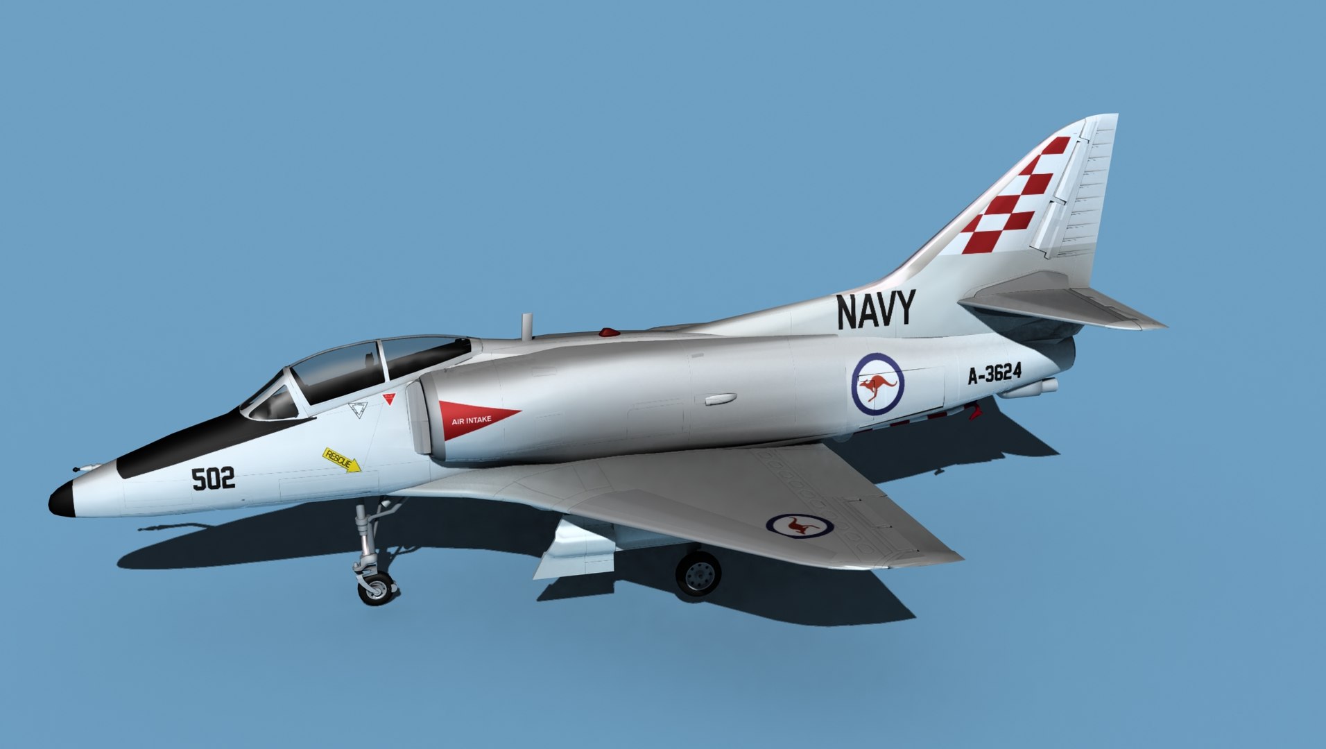 3D Douglas TA-4D Skyhawk V08 Australia - TurboSquid 1918780