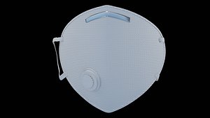 Medical face mask 3D model
