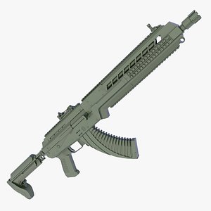 3D Custom AK-124 model