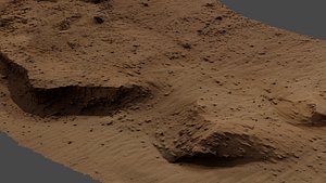3D sandcliff01 model