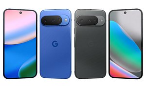 Google Pixel 10 Obsidian And Google Pixel 10 Indigo 3D model