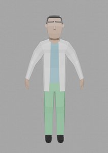 Low Poly Doctor Rigged Unity