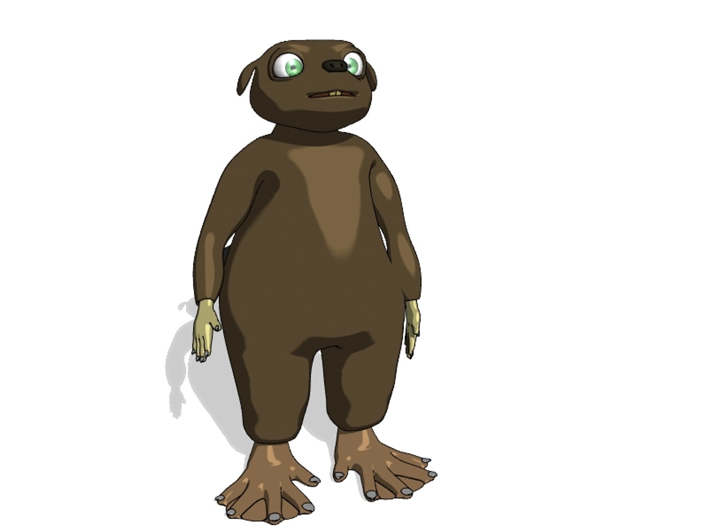 Beaver Character 3d Model