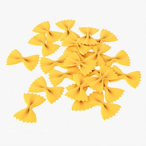 3D Farfalle pasta model