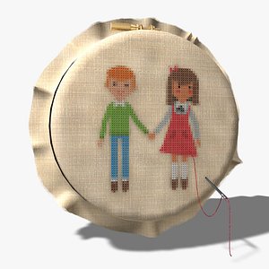 embroidery 3d c4d