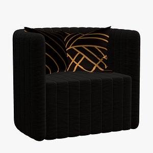 3D Sofa Chair Single Modern