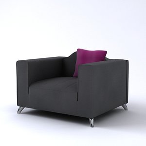 contemporary italian baroque armchair 3d model