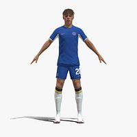3D Rigged Cole Palmer Chelsea 2024
