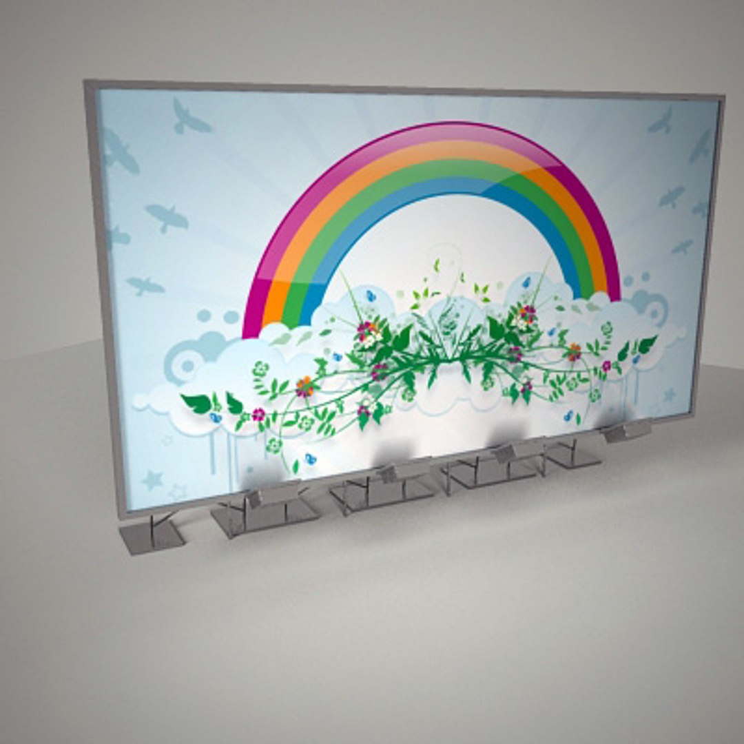 3d Billboard Board Model