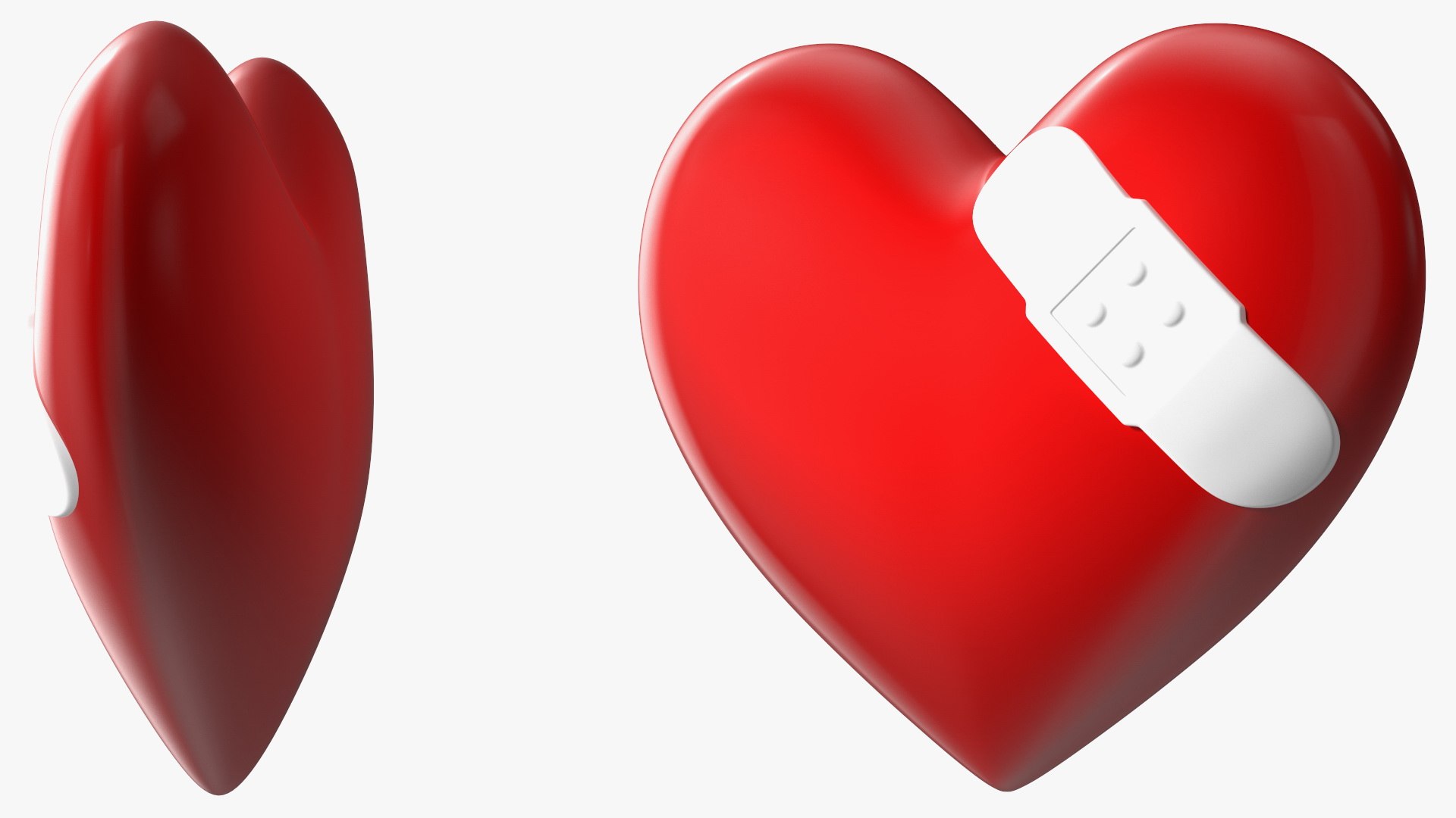 Heart with Patch Emoji 3D - TurboSquid 1799499