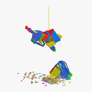 Smashed Donkey Pinata