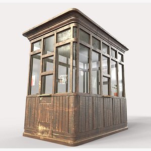 3D Ticket Booth model