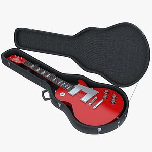Electric Guitar In a Case 3D