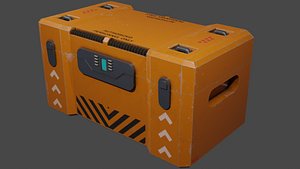 SciFi Container Low-poly 3D model