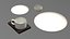 3D Collection Tableware set - plate, mug, bowl-