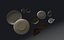 3D Collection Tableware set - plate, mug, bowl-