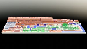 3D The Legend of Zelda World Map model