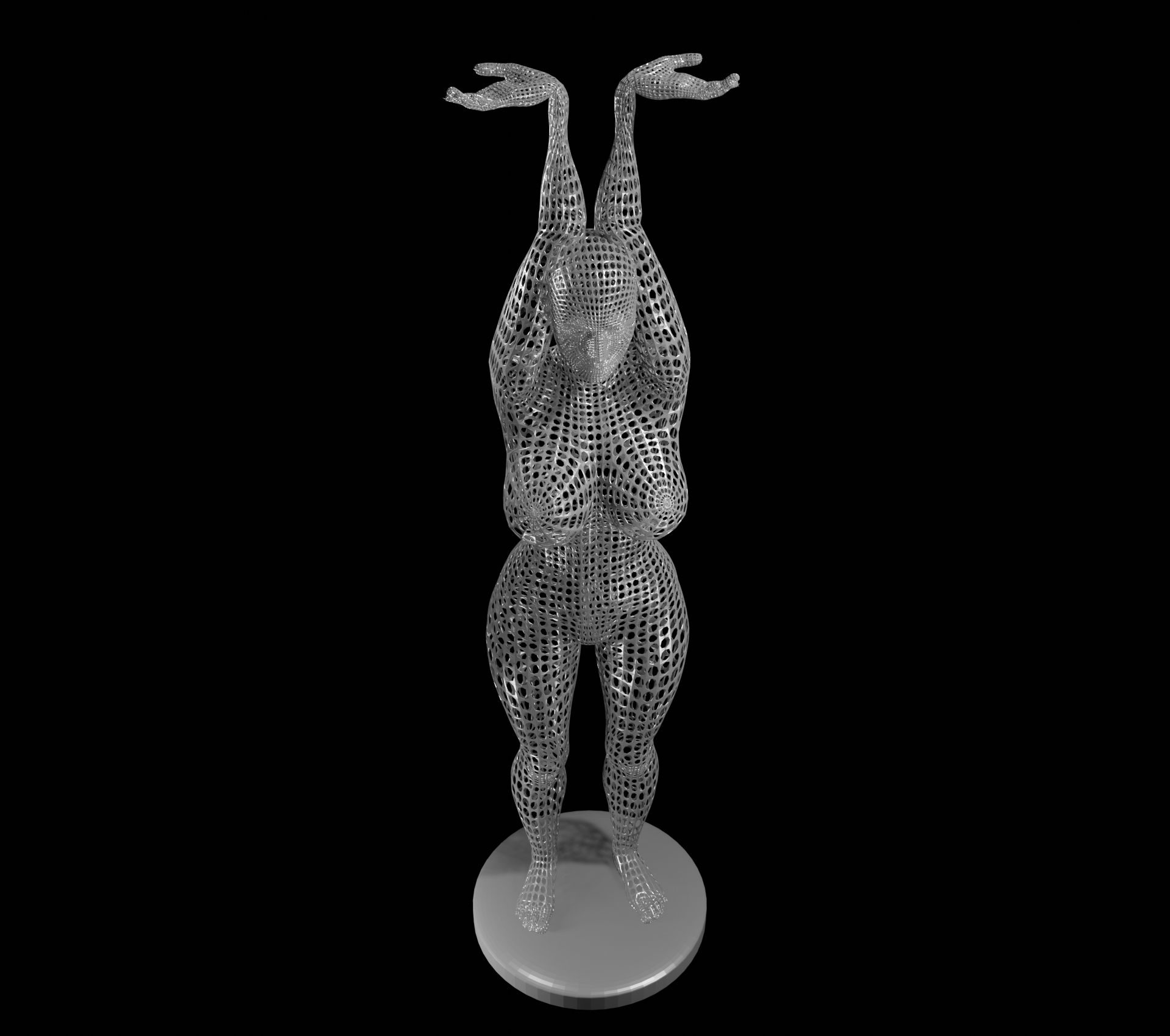 3D column woman model - TurboSquid 1988970
