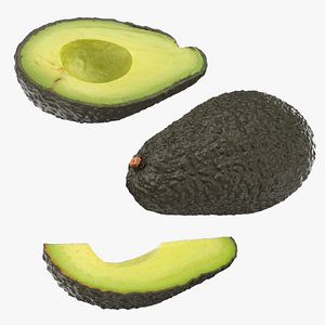 3D Ripe Avocado Collection 2