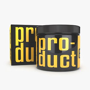 cosmetic cylinder mockup 3D model