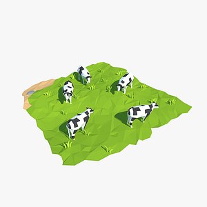 cartoon cow 3d max