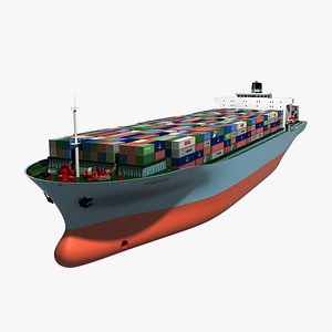 Container Ship Pleiades Animated