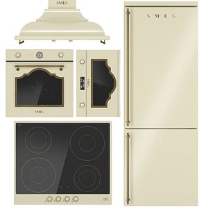 3D SMEG kitchen appliance collection