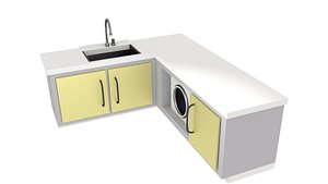 Laundry with Sink and Dryer