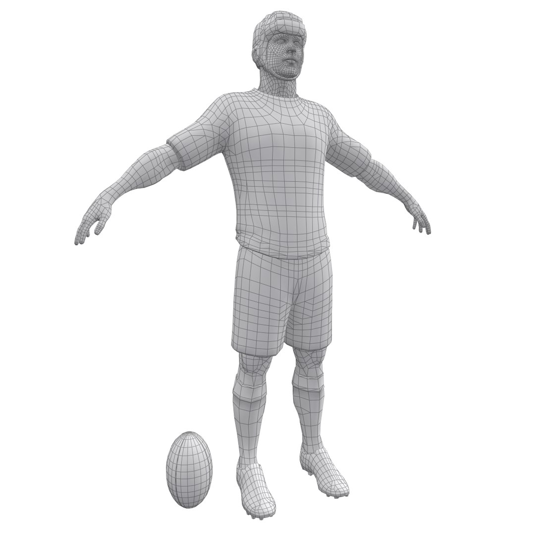 Rugby Player 3d Max