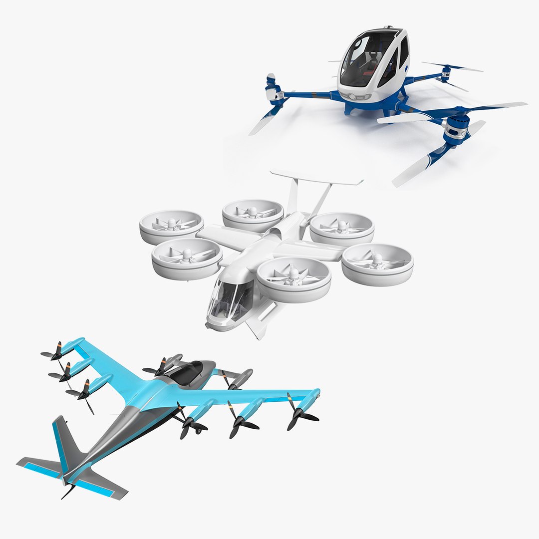 Air Taxi Collection 2 3D model preview