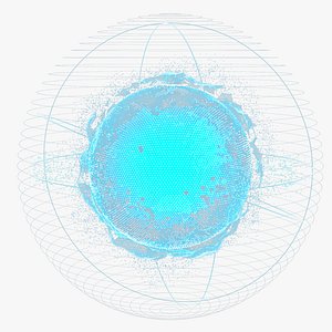 Animated Hologram Planet