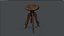 Tabouret en bois