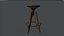 Tabouret en bois