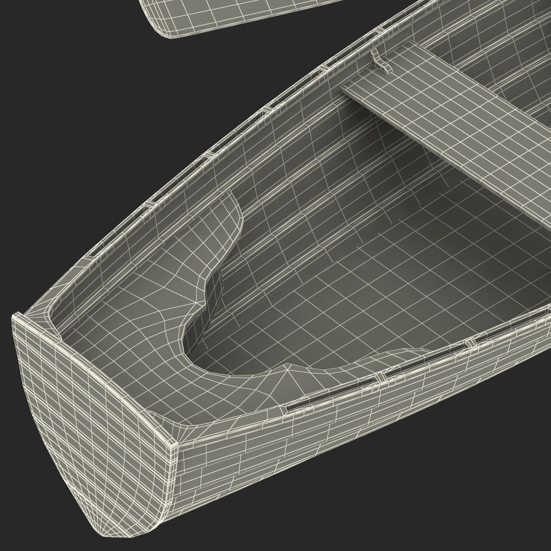 Max Rowing Boat 4 Modeled