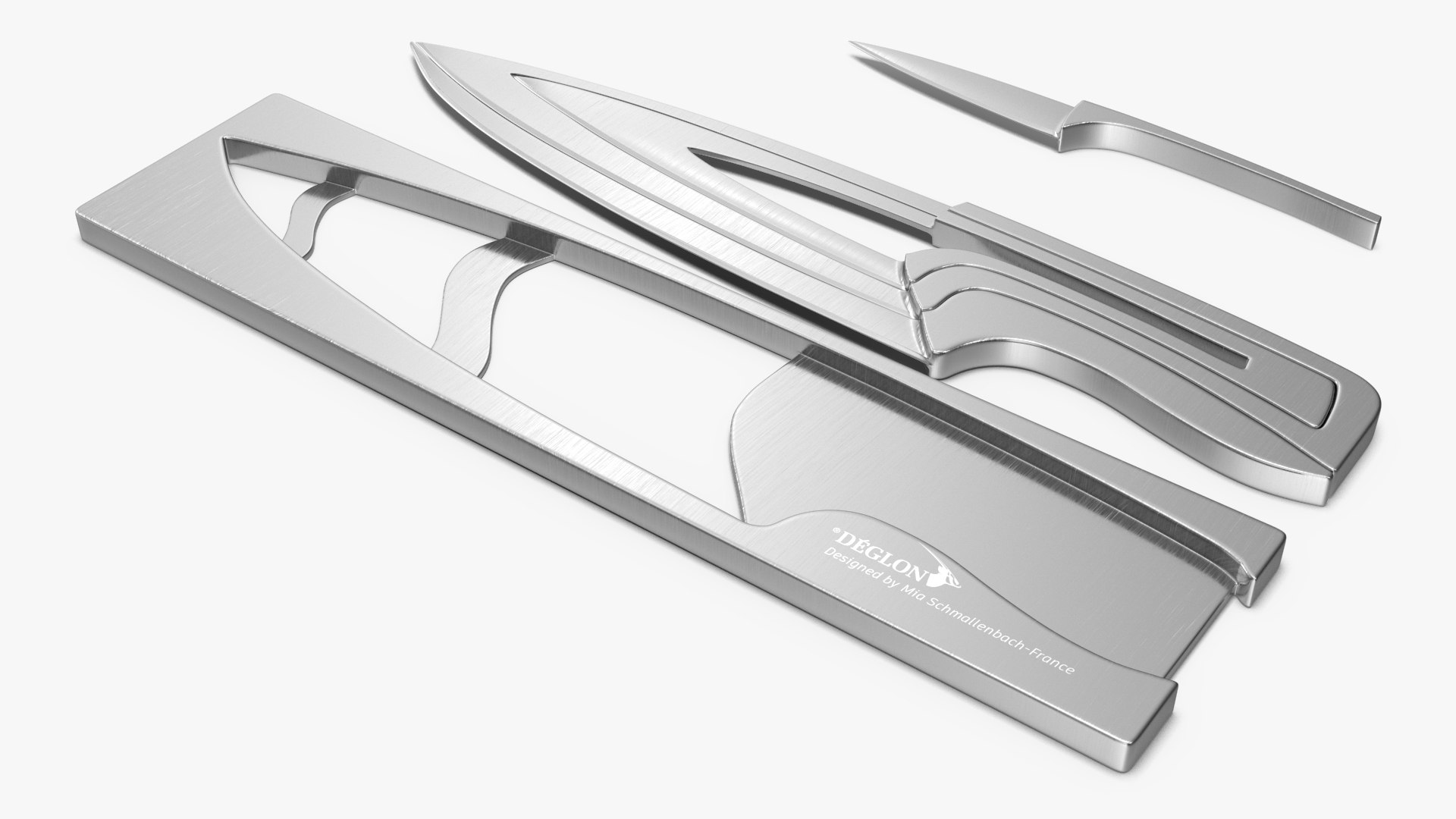 3D Deglon Meeting Knife Set Steel model TurboSquid 2044803