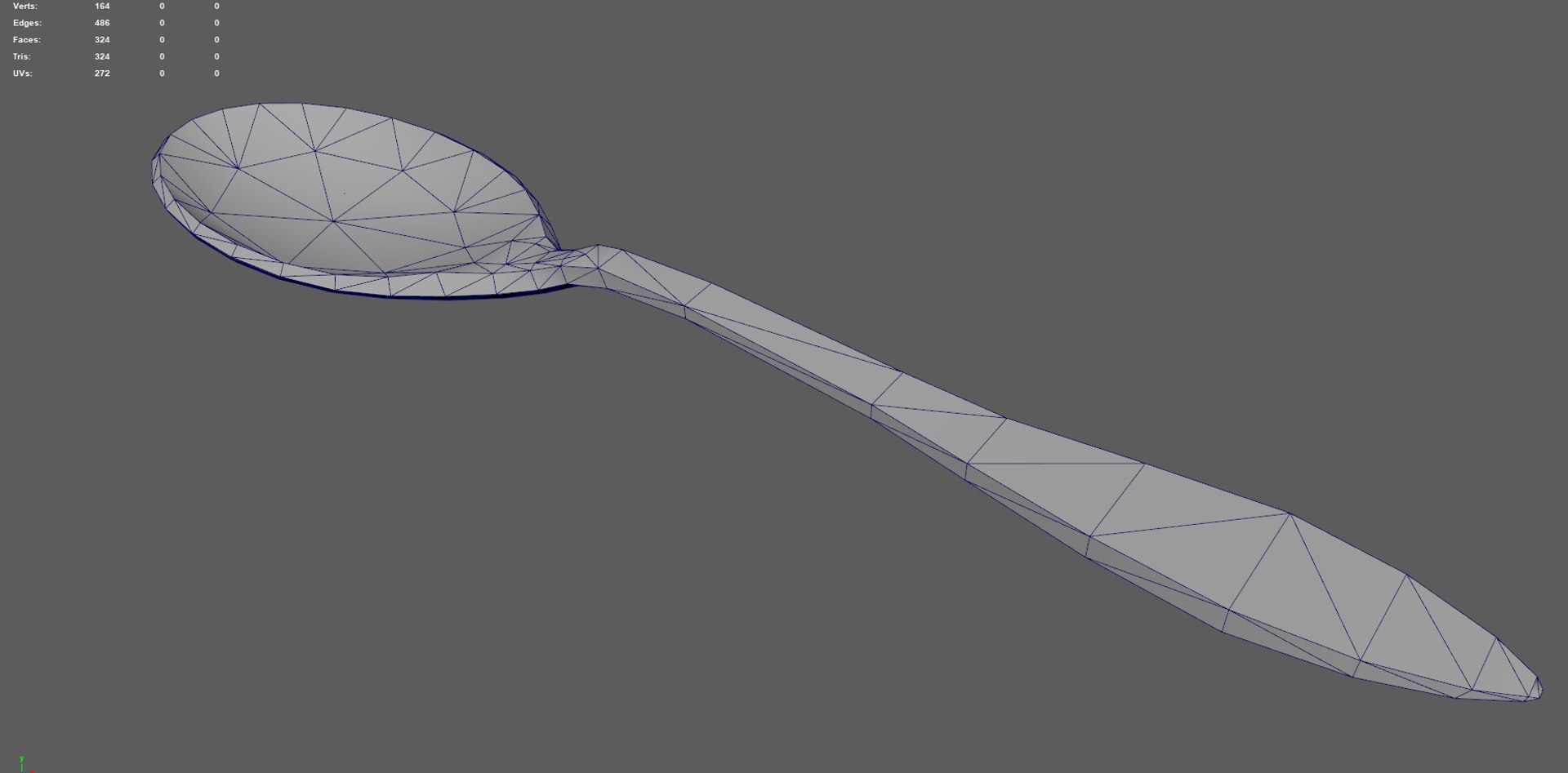 3D Model Old Spoon Low-poly Modeled - TurboSquid 1690795