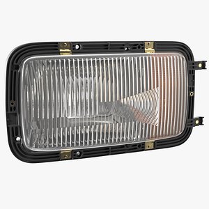 Left Rectangular Halogen H4 Truck Headlight