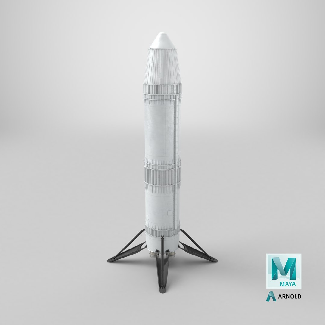 Next Generation Space Rocket Standing Pose model https://p.turbosquid.com/ts-thumb/LP/YsCAfi/cH/stemcell_maya_arnold_render/png/1737124264/1920x1080/fit_q87/8c2477b69d9770f014e0346e0b7063156ec2b90a/stemcell_maya_arnold_render.jpg