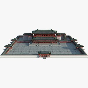 3d chinese palace model
