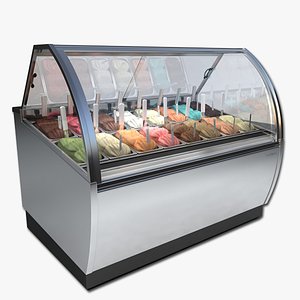 ice cream case 3d model
