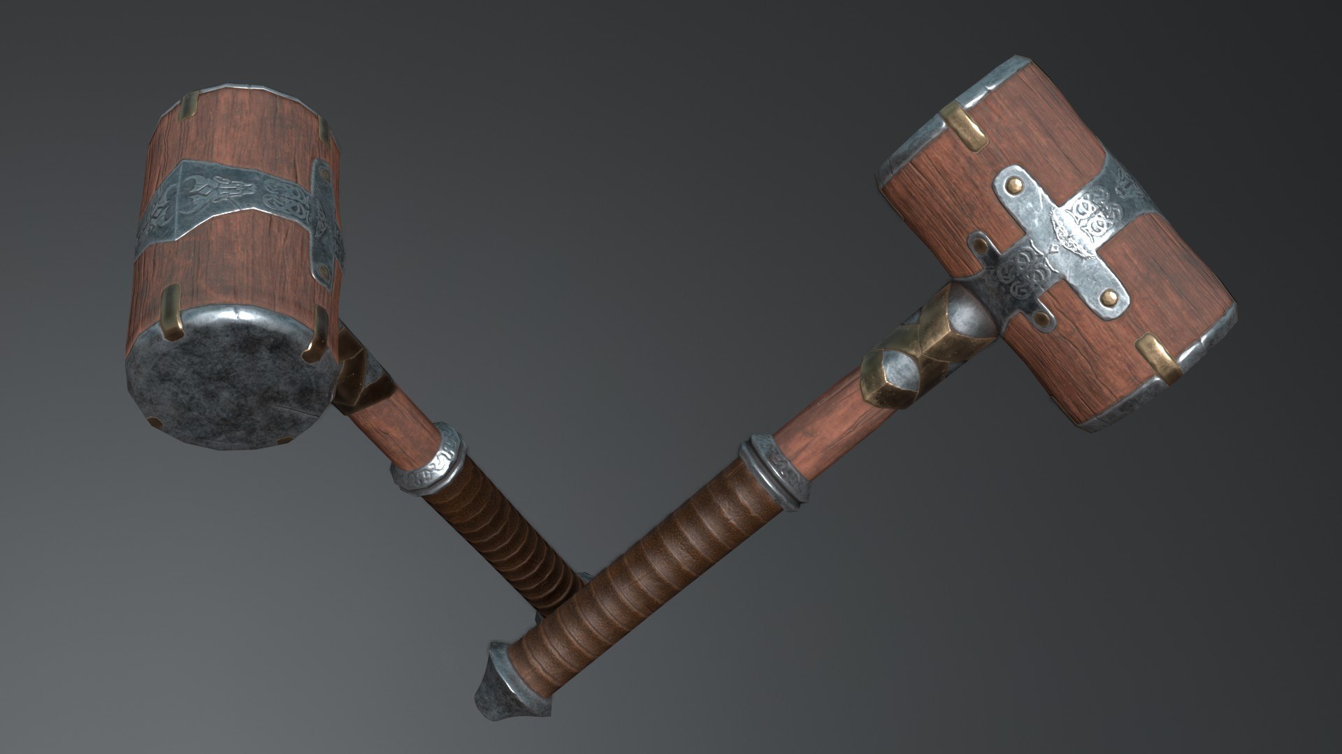 3D hammers set model - TurboSquid 1703227