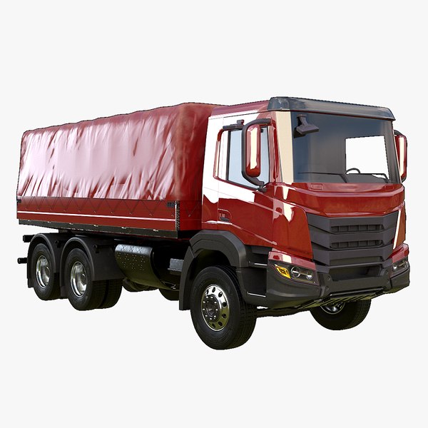 3D Generic 6x4 Tautliner Cargo Truck