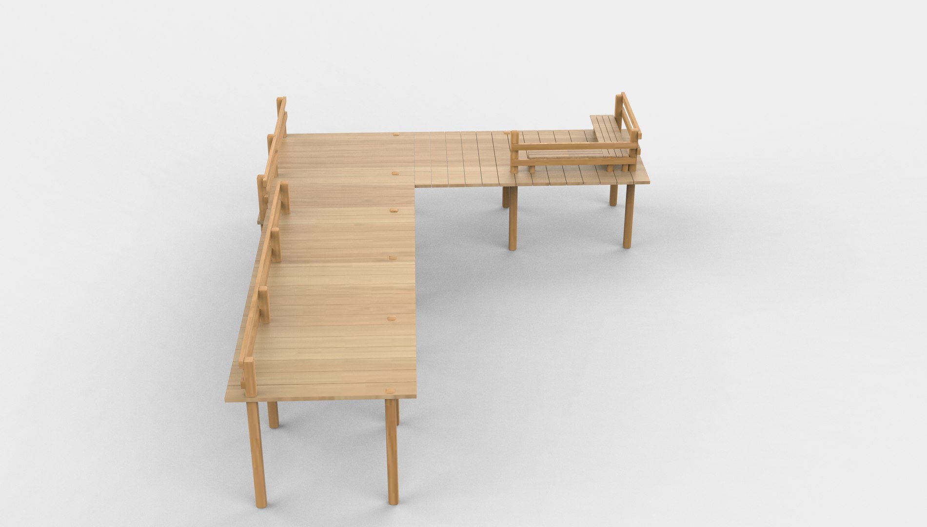 Wooden Jetty 3D Model Model - TurboSquid 2536681