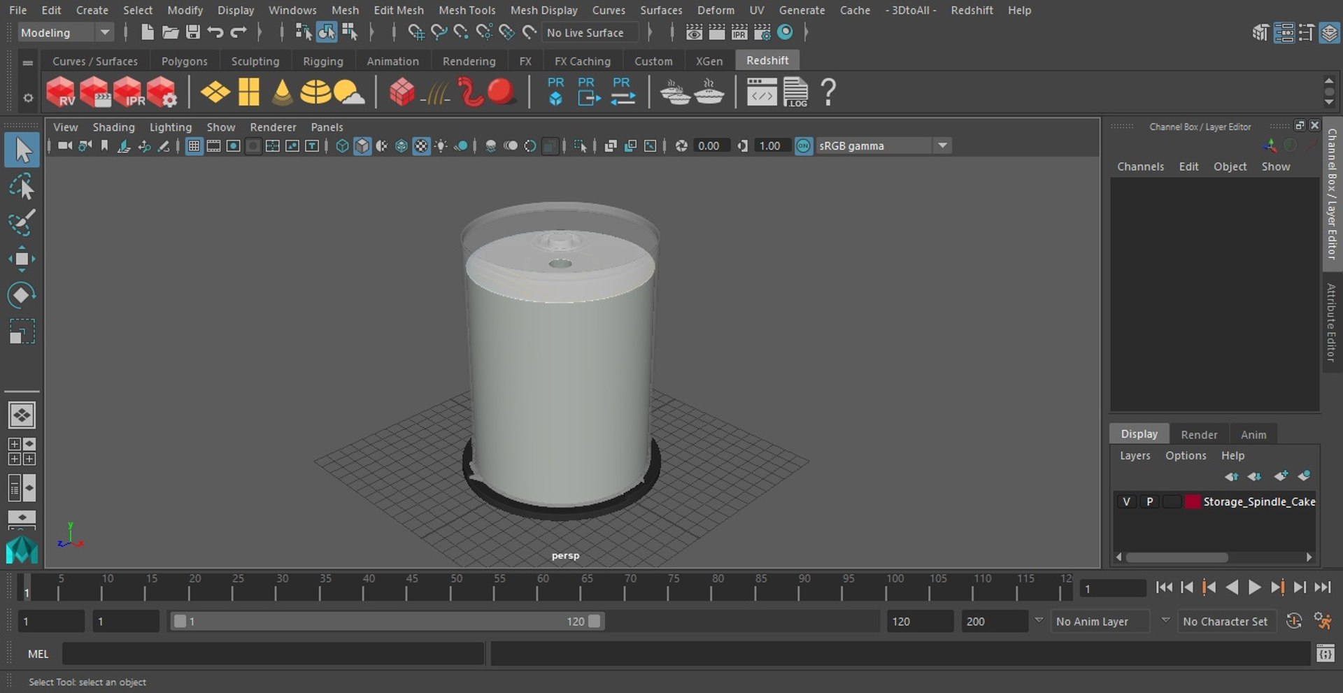 3D Storage Spindle Cake Box with 100 Discs Pack model - TurboSquid 1806941