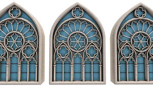3D Gothic Window