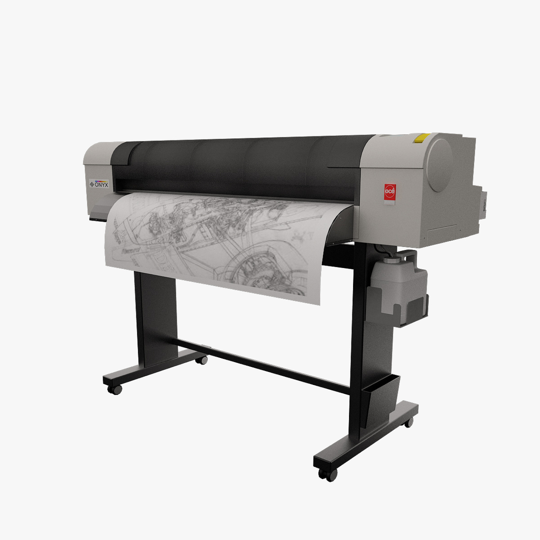 Oce Cs9050 Plotter 3d Model